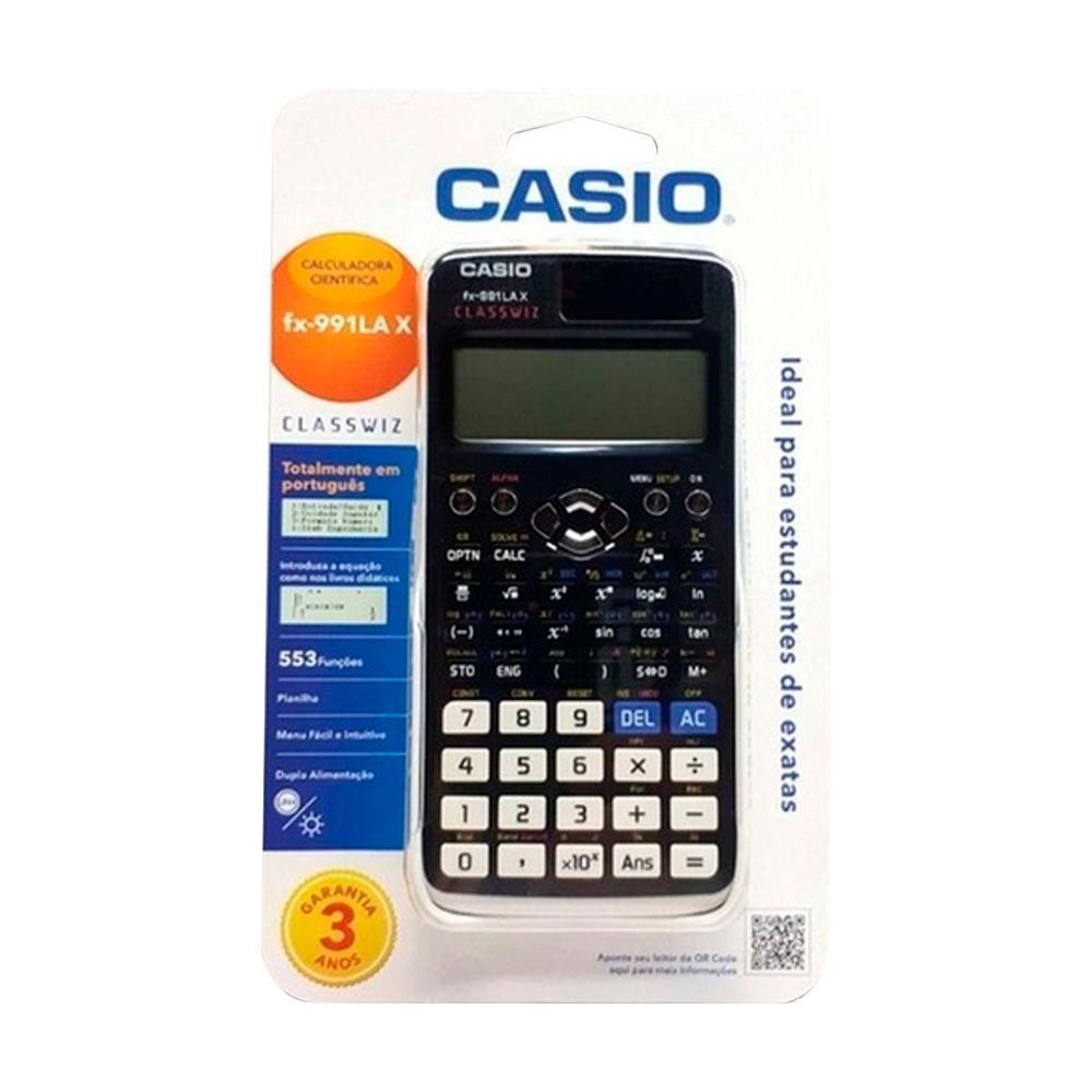calculadora casio fx 991 lax original científica 553 funções