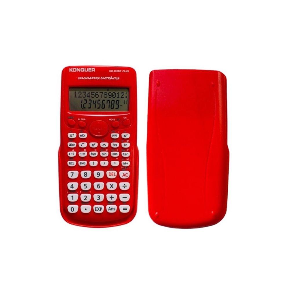 Calculadora Científica Konquer KQ-350BR Vermelha - Calculadora Científica - Magazine Luiza