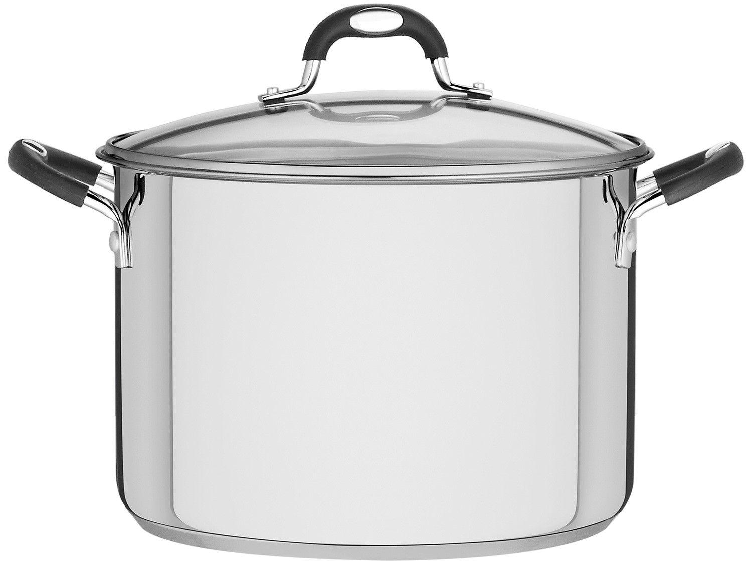 Caldeirão Inox Tramontina 11,9L Fundo Triplo com Tampa 28cm Solar Silicone