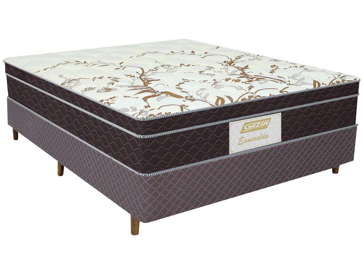 Cama Box Casal (Box + Colchão) Gazin