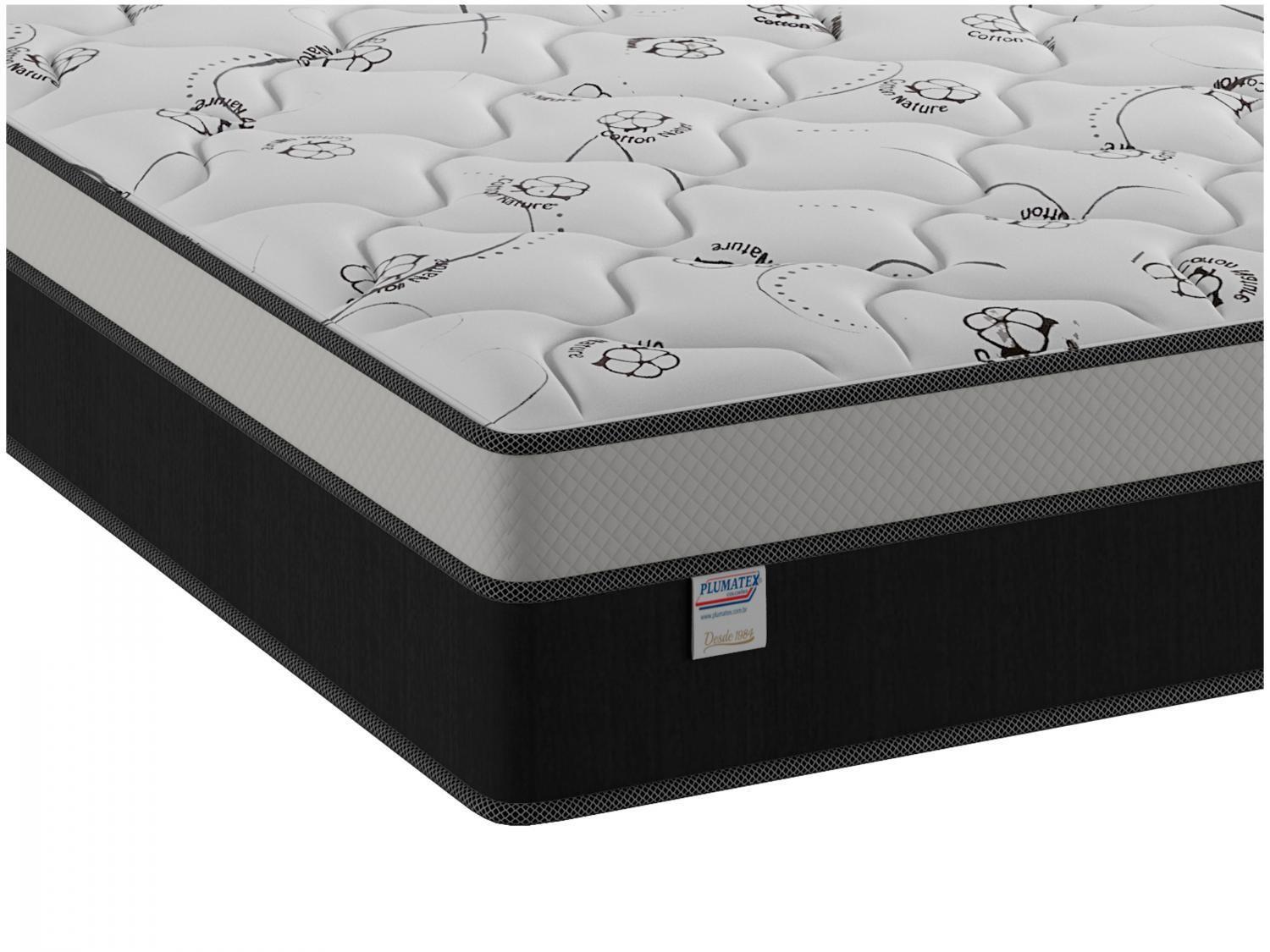 Cama Box Casal com Baú (Box + Colchão) Plumatex