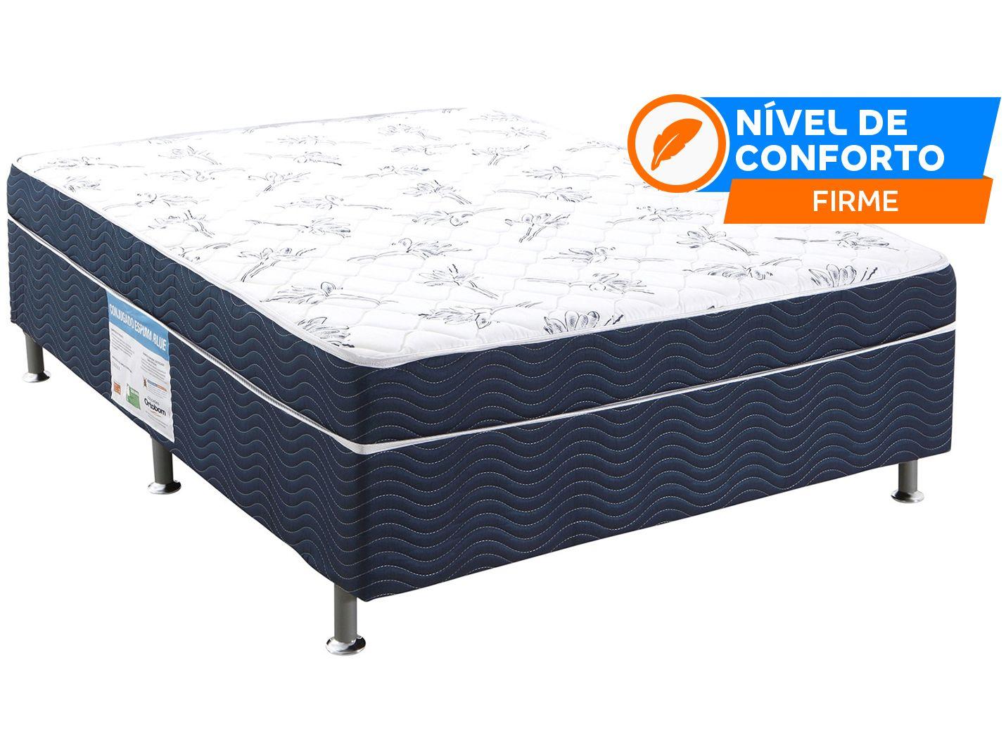 Cama Box Casal Ortobom Conjugado 43x138x188cm Physical Blue