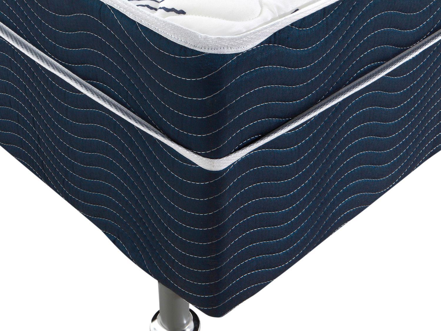 Cama Box Casal Ortobom Conjugado 43x138x188cm Physical Blue