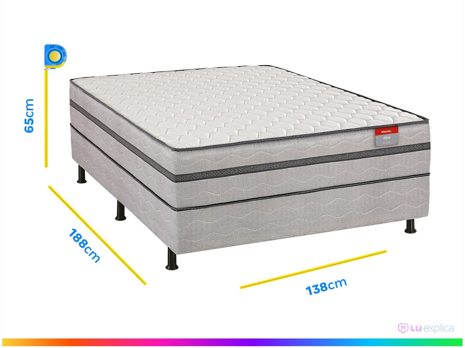 Cama Box Casal Reconflex Espuma