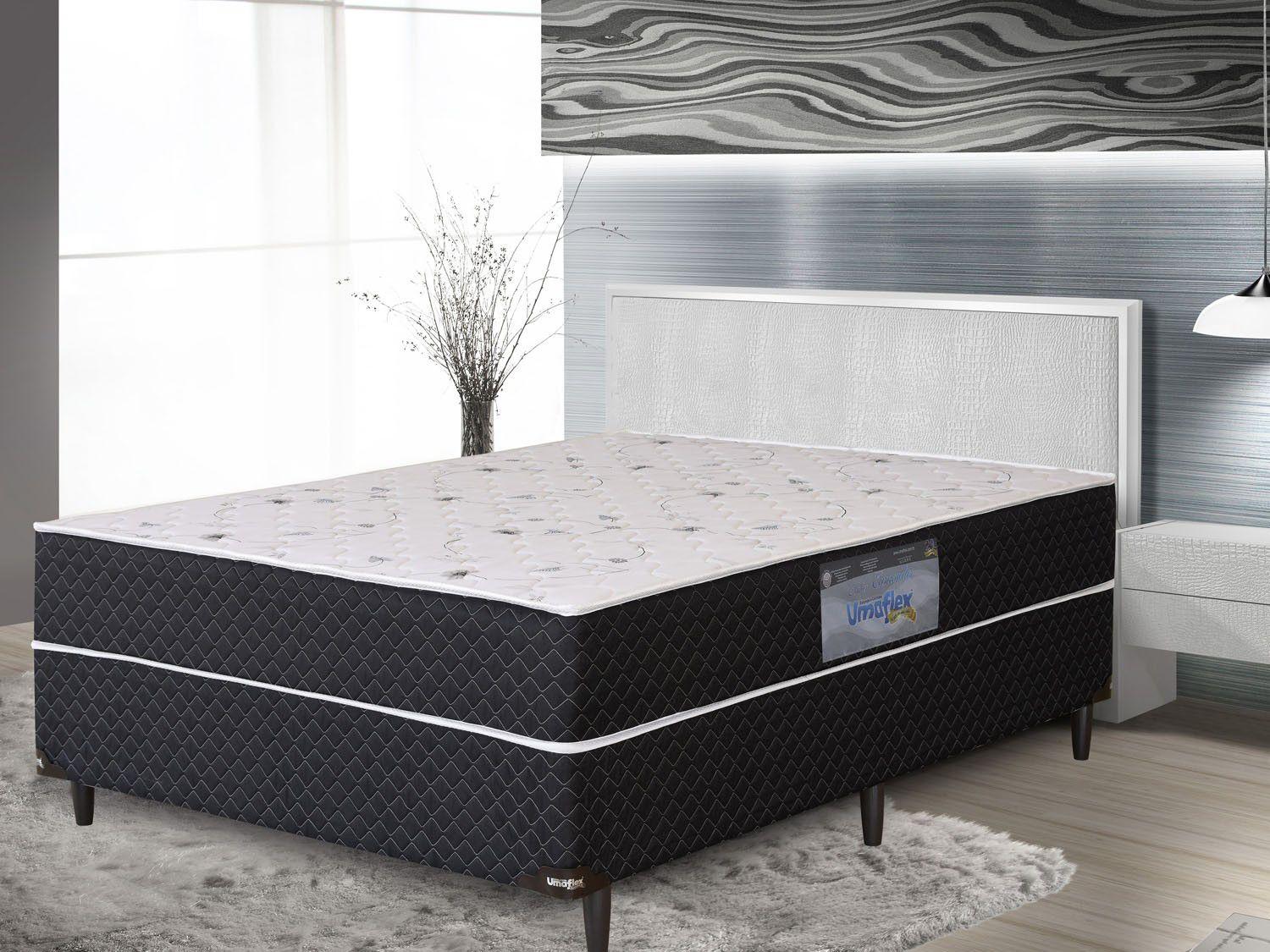 Cama Box Casal Umaflex Conjugado Molas Ensacadas/Pocket 47cm de