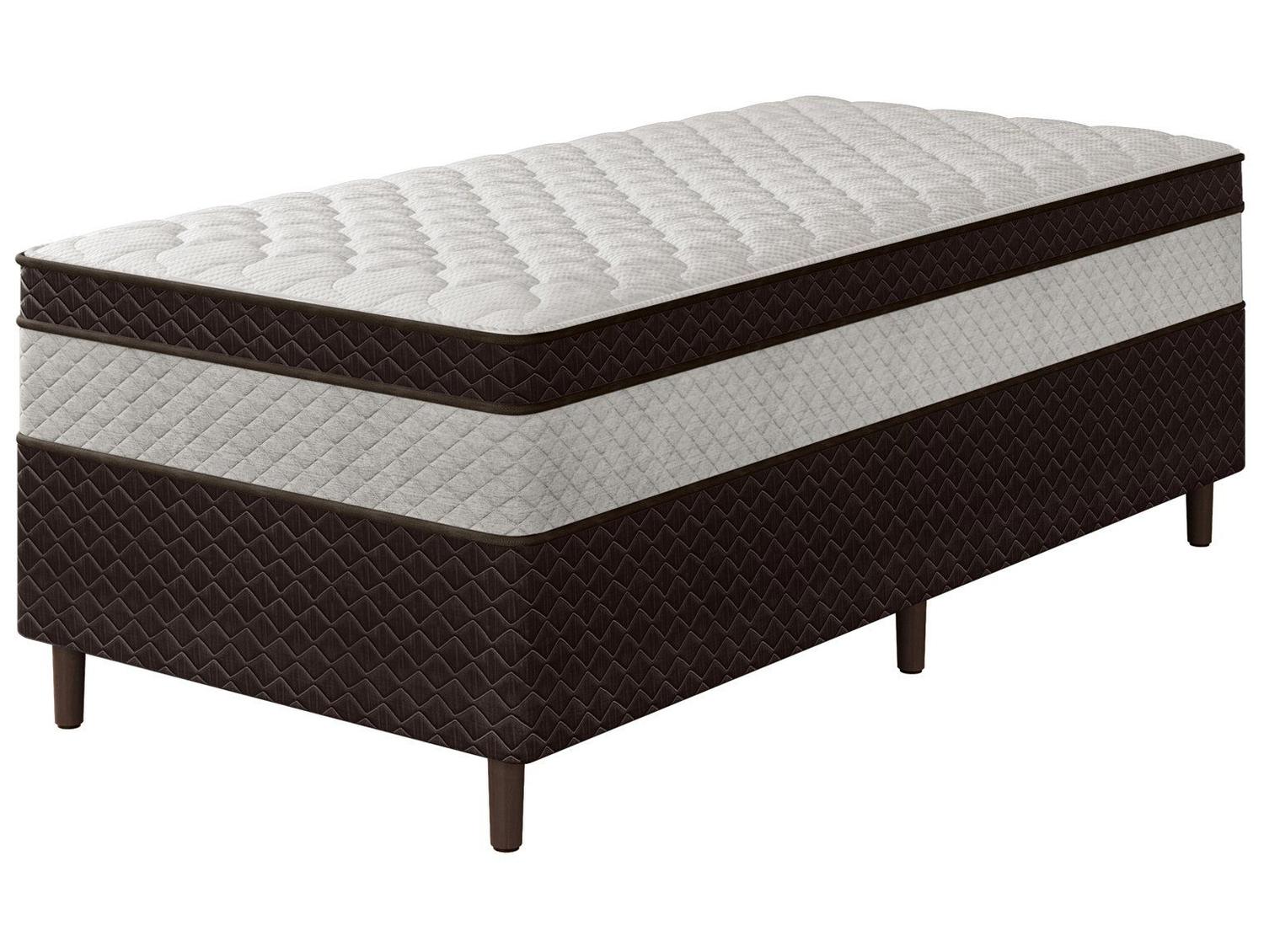 Cama Box Conjugada Solteiro Umaflex de Mola Ensacada 52x88x188cm Manu