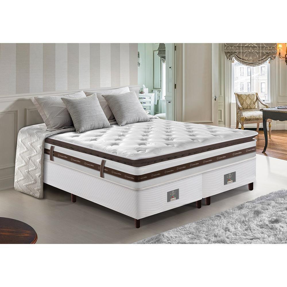 Cama Box King Sem Mola: comprar mais barato no Submarino