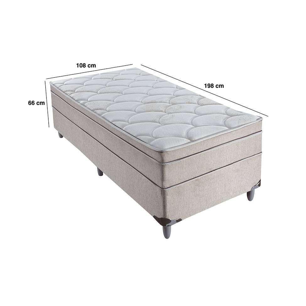 Cama Box Solteiro Áquila II com Colchão Solteiro Molas Verticóil Bege -  Montreal - Cama de Solteiro - Magazine Luiza