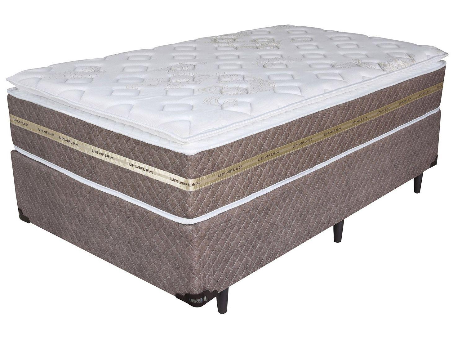 Cama Box Solteiro (Box + Colchão) Umaflex - Mola Ensacadas 75cm de Altura  Invictus 88 - Cama Box Solteiro - Magazine Luiza