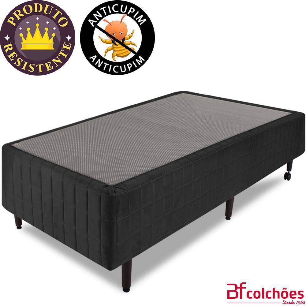 Cama Box Solteiro Colchão Pillow Top de Espuma Viscoelástica e D33 com  Molas Ensacadas 88x188x64cm BF Colchões - Cama de Solteiro - Magazine Luiza