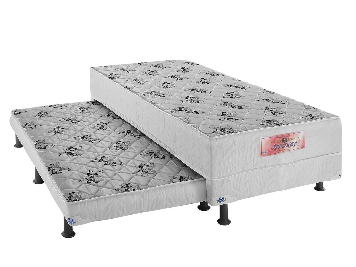 Cama Box Solteiro com Cama Auxiliar 88x188cm - Eurosono Unibox London - Camas  Box - Magazine Luiza