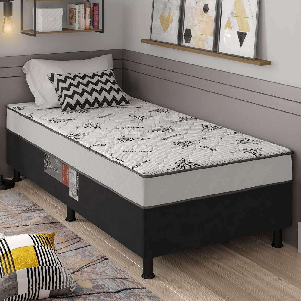 Cama Box Solteiro Diamante (88x41x188) Espuma D28 Elegance - Cama Box ...