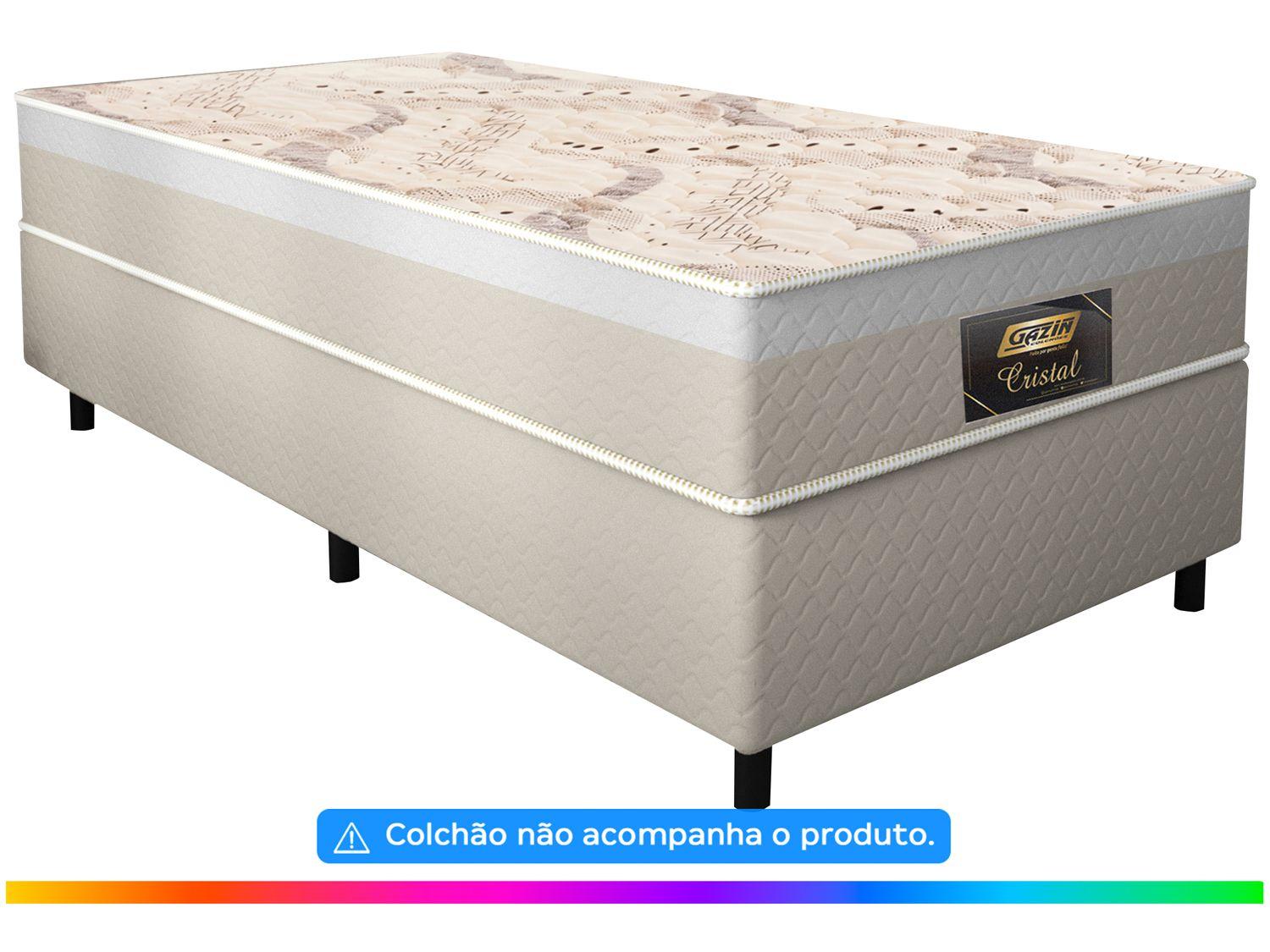 Cama Box Solteiro Gazin 27x88x188cm Cristal