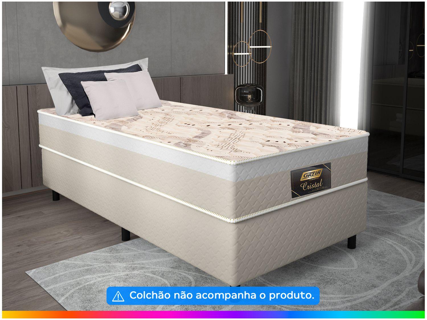 Cama Box Solteiro Gazin 27x88x188cm Cristal