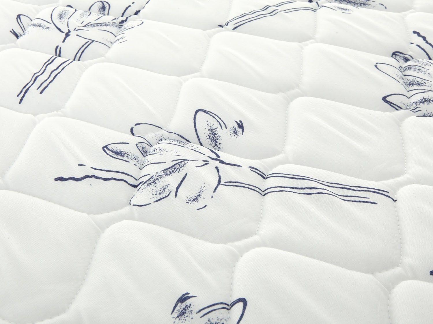Cama Box Solteiro Ortobom Conjugado 43cm de Altura Physical Blue