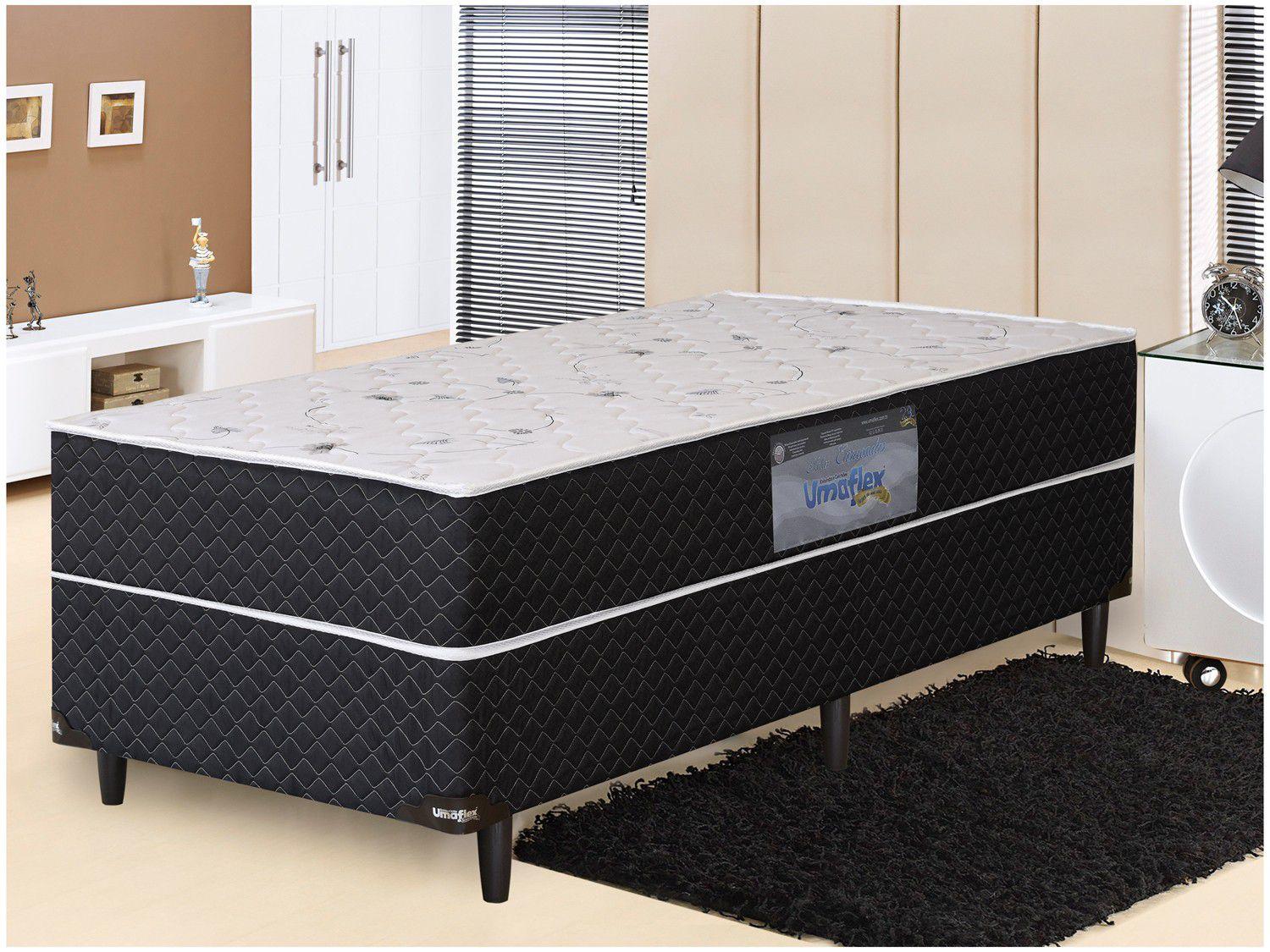 Cama Box Solteiro Umaflex Conjugado Molas Ensacadas/Pocket 47cm de