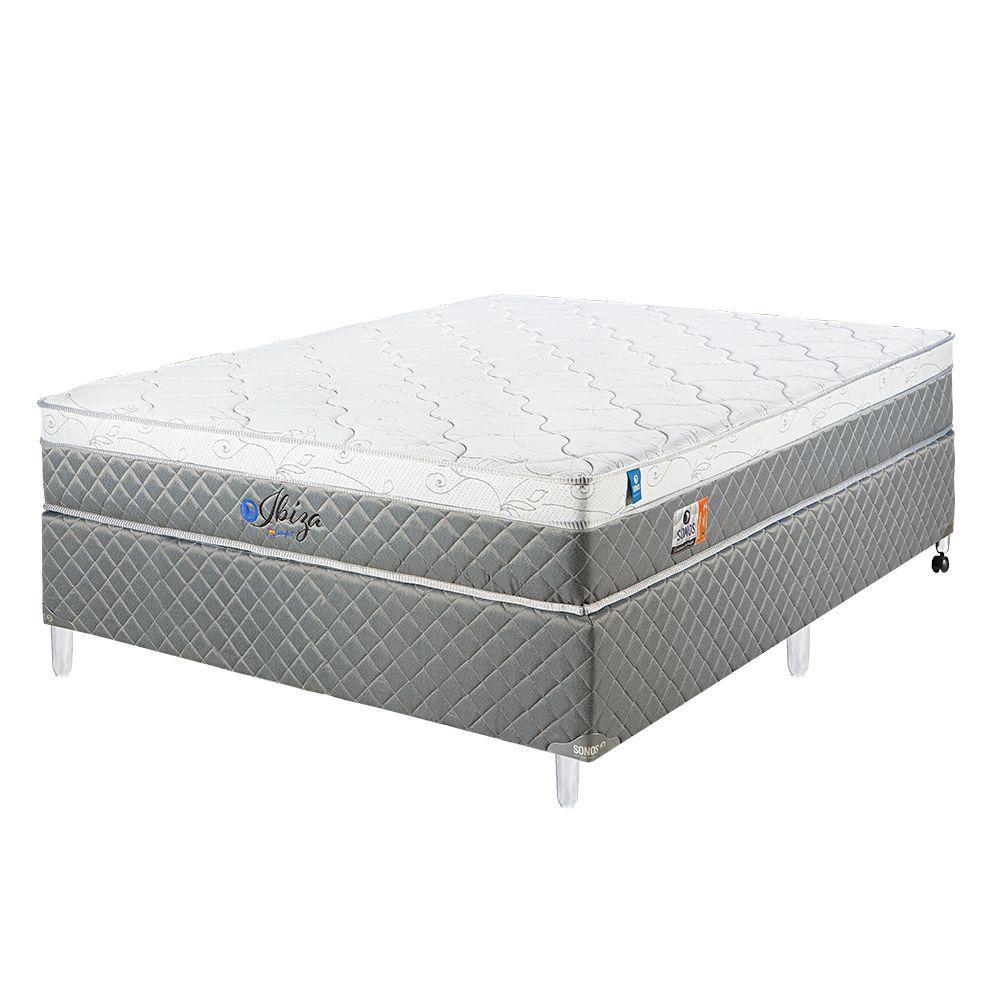 Cama Box Sonos Ibiza Pillow Molas Ensacadas Casal 138x188 - Sonos Colchões  - Cama de Casal - Magazine Luiza
