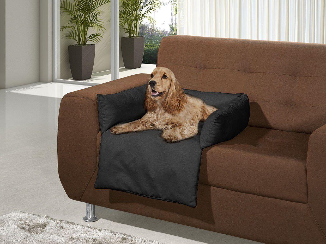 Cama de Sofá com Encosto para Cachorro ou Gato American Comfort