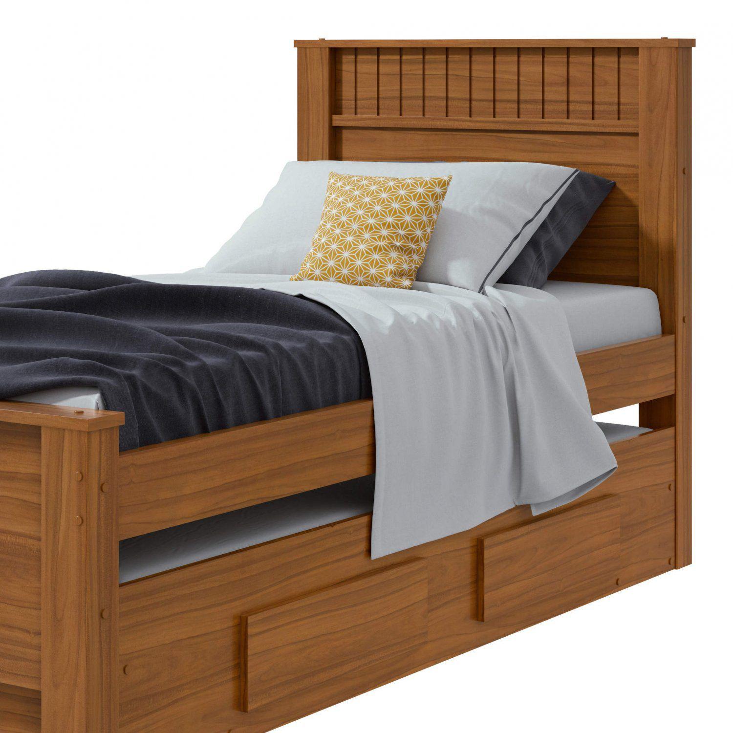 Cama Solteiro com Cama Auxiliar 2 Gavetas Athenas Plus Móveis Lopas ...