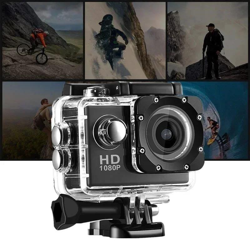 Câmera De Ação Esportiva Full HD 1080P À Prova D'água Mini DV GoPro Car pro  Cam Com Acessórios 2.0"