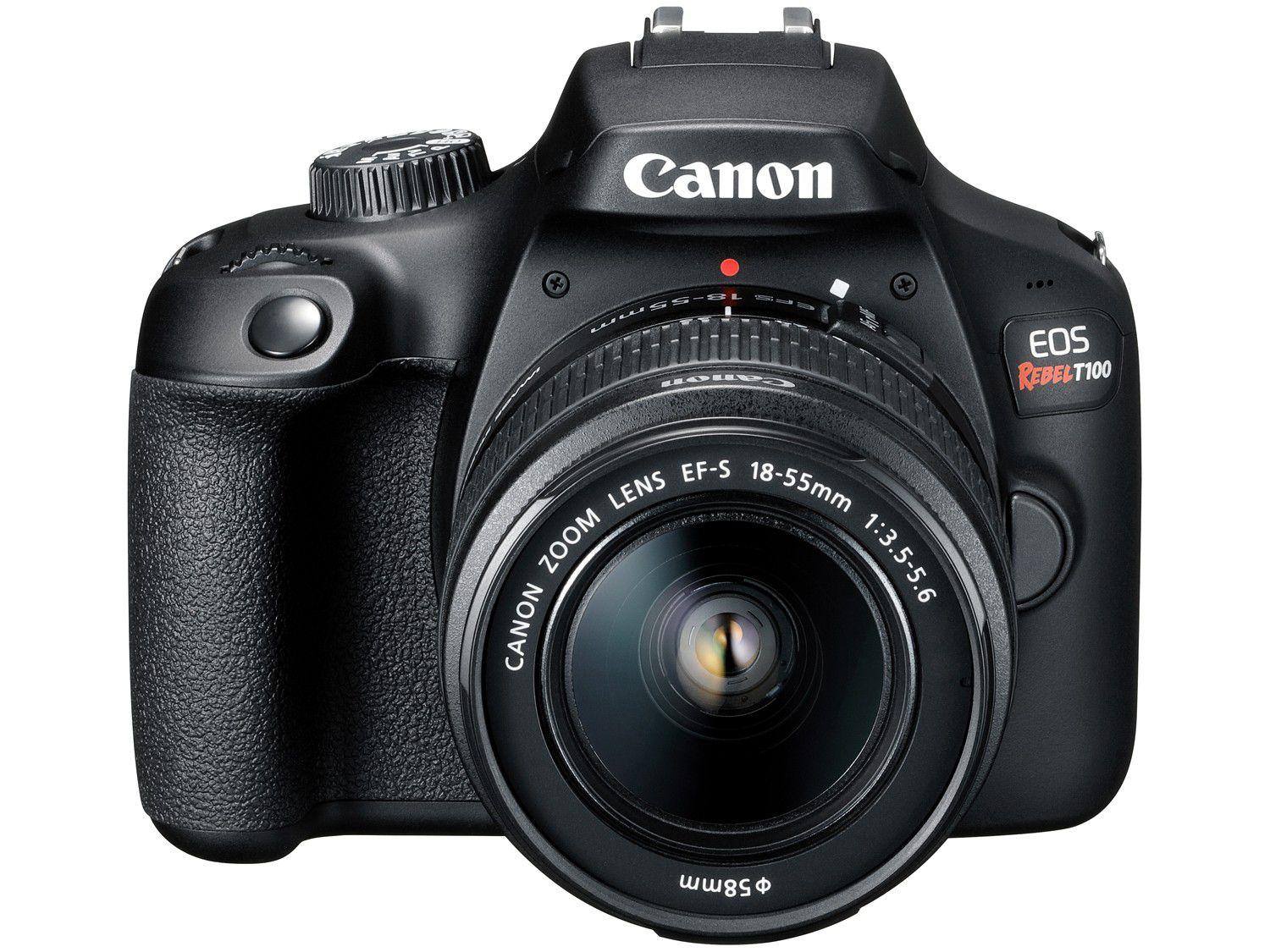 C mera Digital Canon Semiprofissional 18MP EOS Rebel 