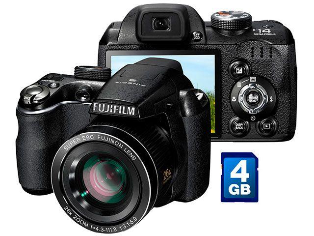 jurk afvoer Aanleg Câmera Digital Fujifilm Finepix S3300 14MP LCD 3” - Zoom Óptico 26x Vídeos  HD Entrada HDMI Cartão 4GB - Câmera Semi e Profissional - Magazine Luiza