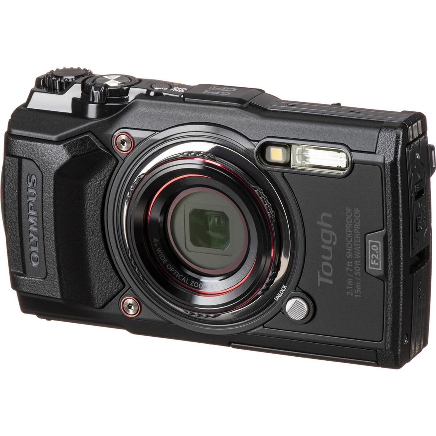 Câmera Olympus Tough TG-6 preto - Câmera Semi e Profissional 