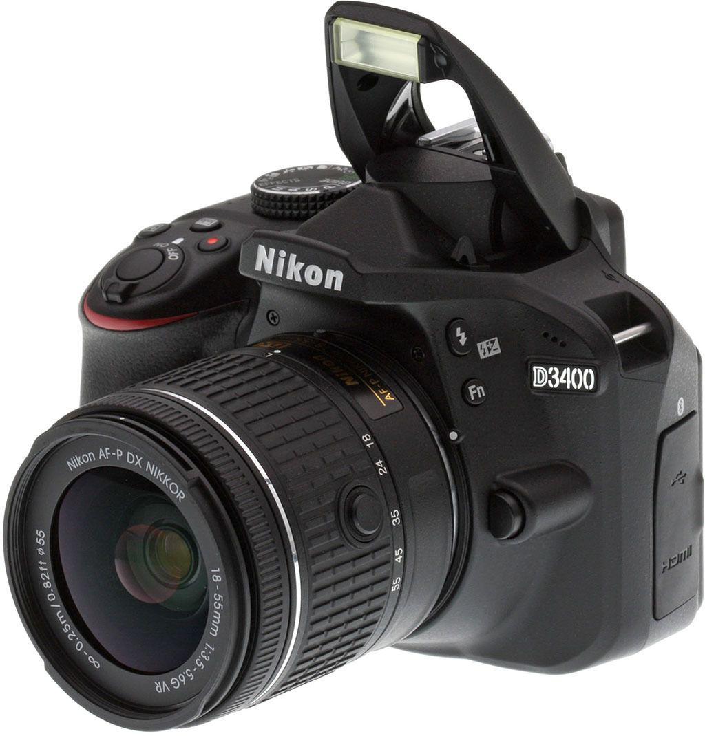Câmera Profissional Nikon Dslr D3400 Com Lente Af-p 18-55 Vr Câmera Profissional Nikon Dslr D3400 Com Lente Af-p 18-55 Vr