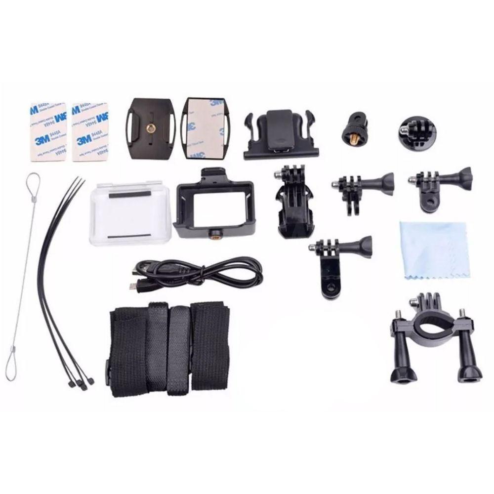 Camera Para Capacete 4k Hd Motorsports Hero Trilha Bicicleta Camera Sport Action Go Ultra 4k Full Hd Pro Wifi Prova Dagua Sports Cam Cameras De Acao Magazine Luiza