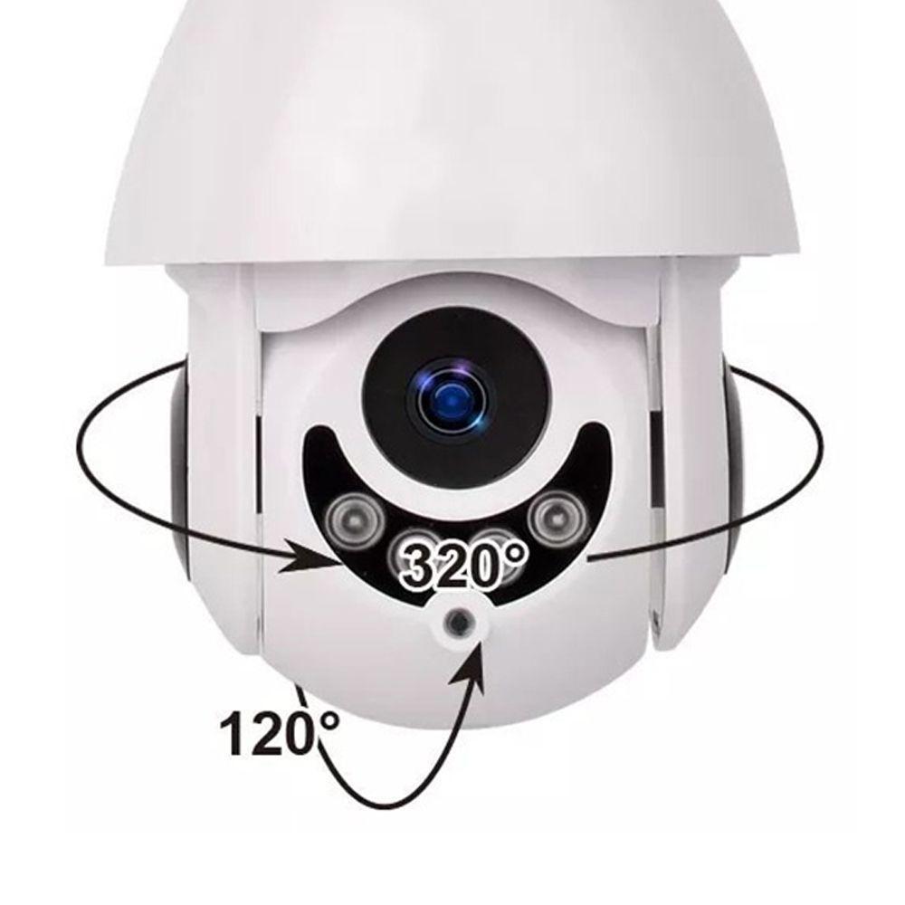 Camera Wifi Speed Dome Giratoria IP HD Segurança Externa Noturna