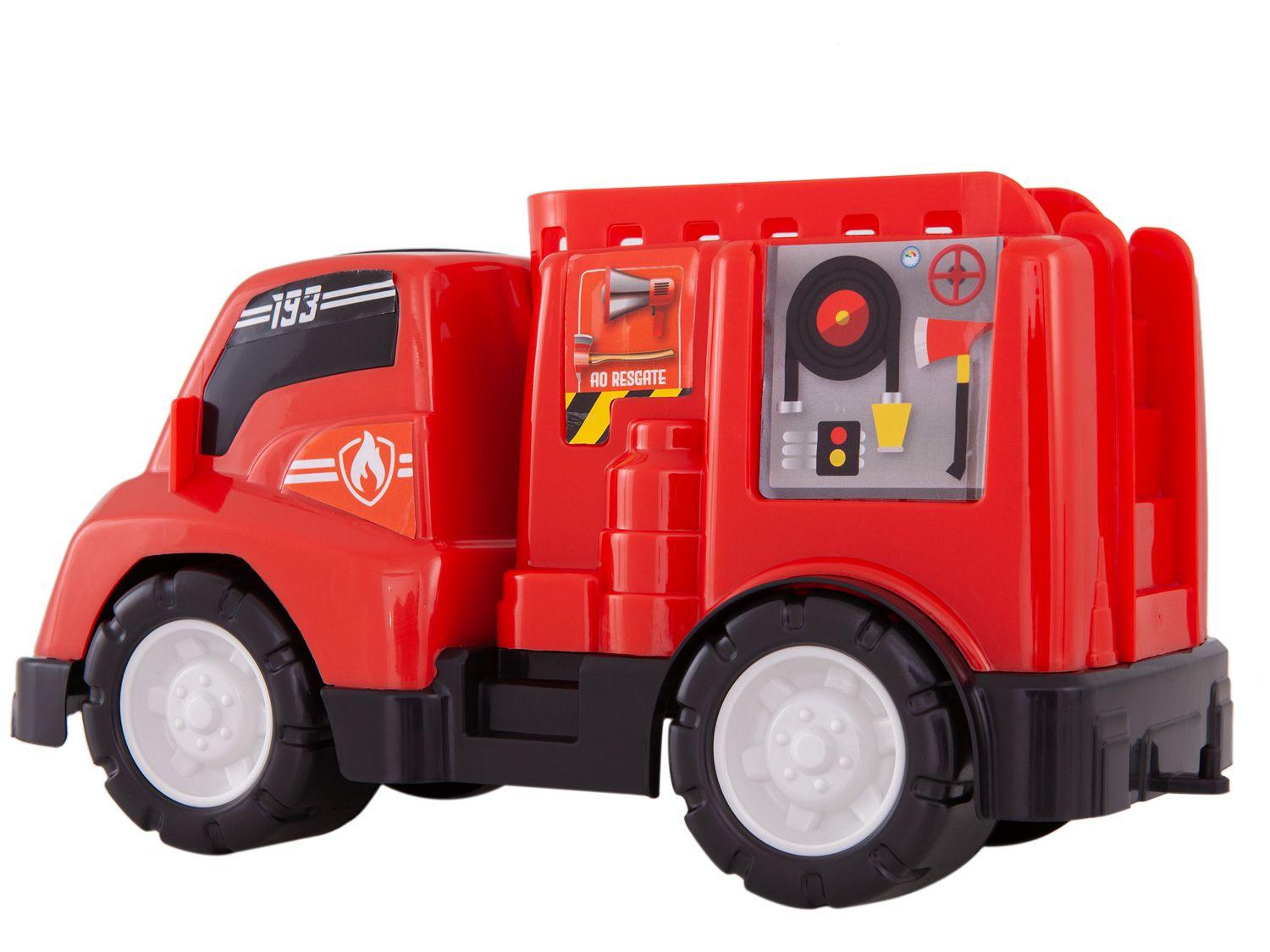 Brinquedo Caminhao Bombeiro Mini Truck 073 - Samba Toys