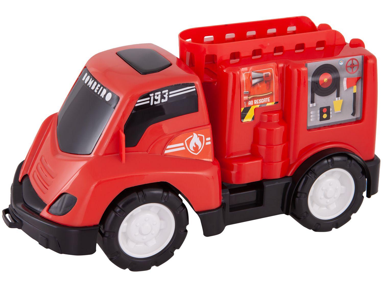 Brinquedo Caminhao Bombeiro Mini Truck 073 - Samba Toys