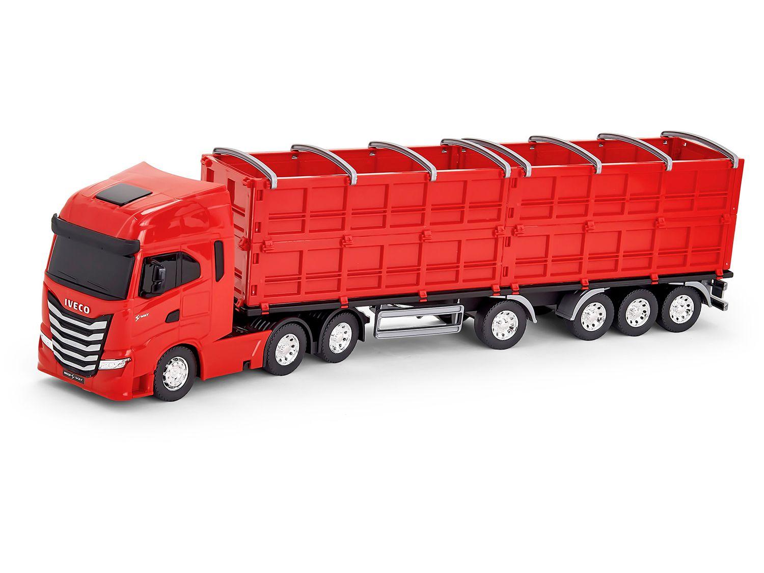 Caminhão de Brinquedo Iveco S-Way Carreta 