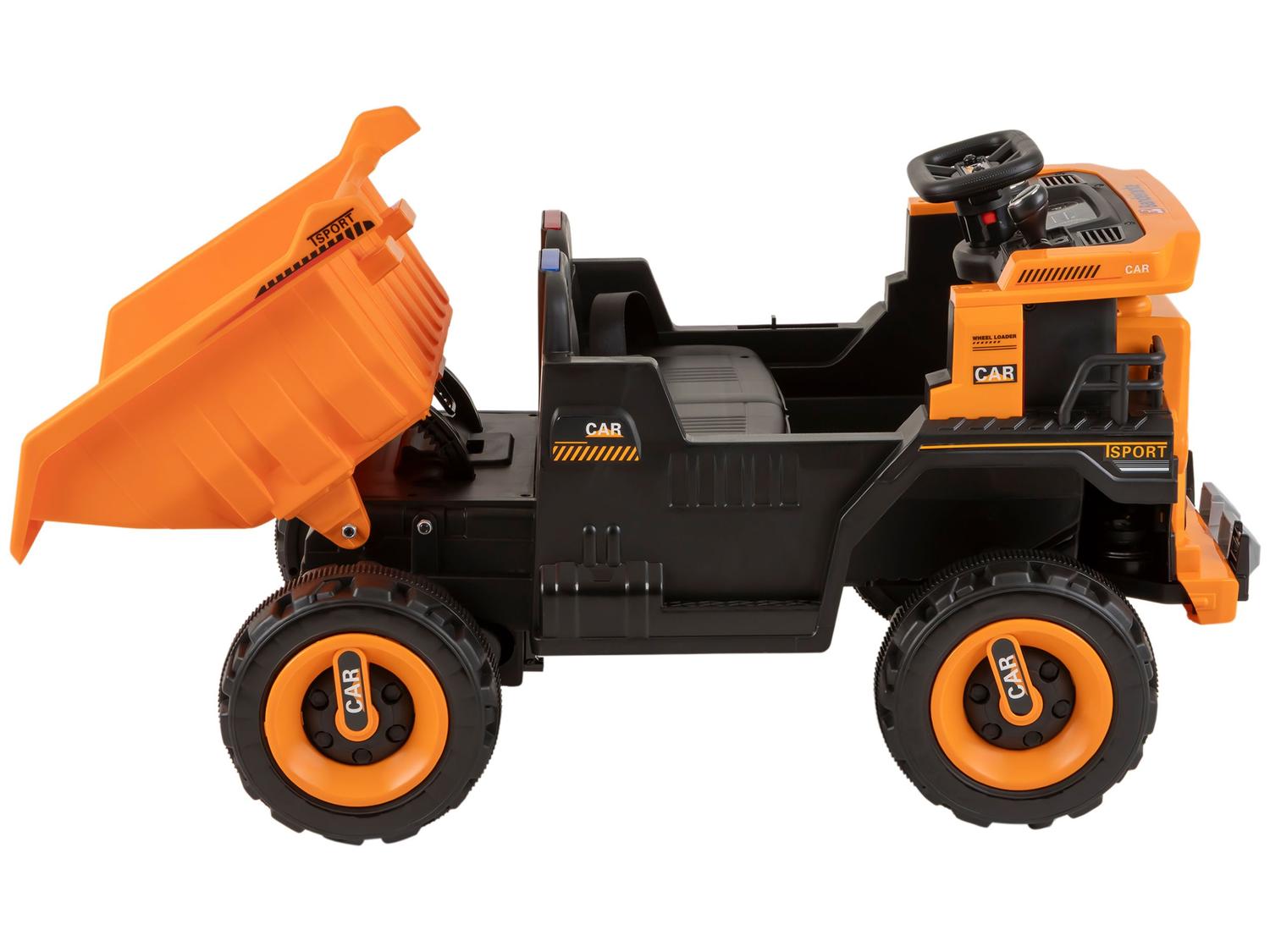 Caminhão Elétrico Preto e Laranja Bandeirante 