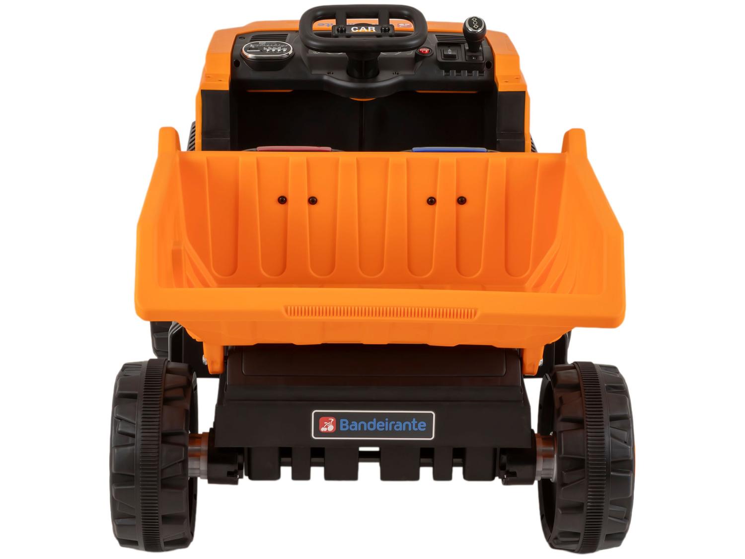 Caminhão Elétrico Preto e Laranja Bandeirante 