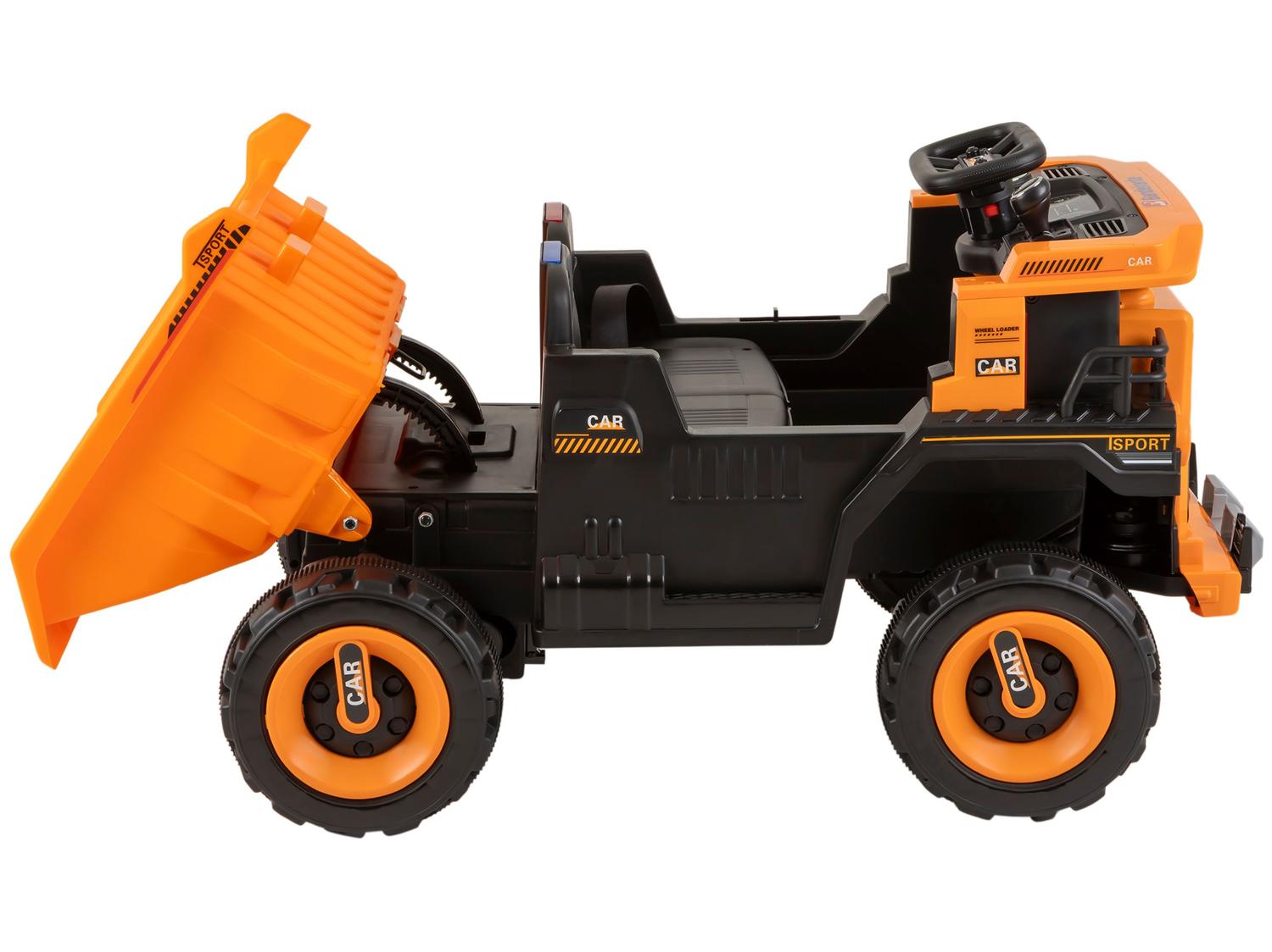 Caminhão Elétrico Preto e Laranja Bandeirante 