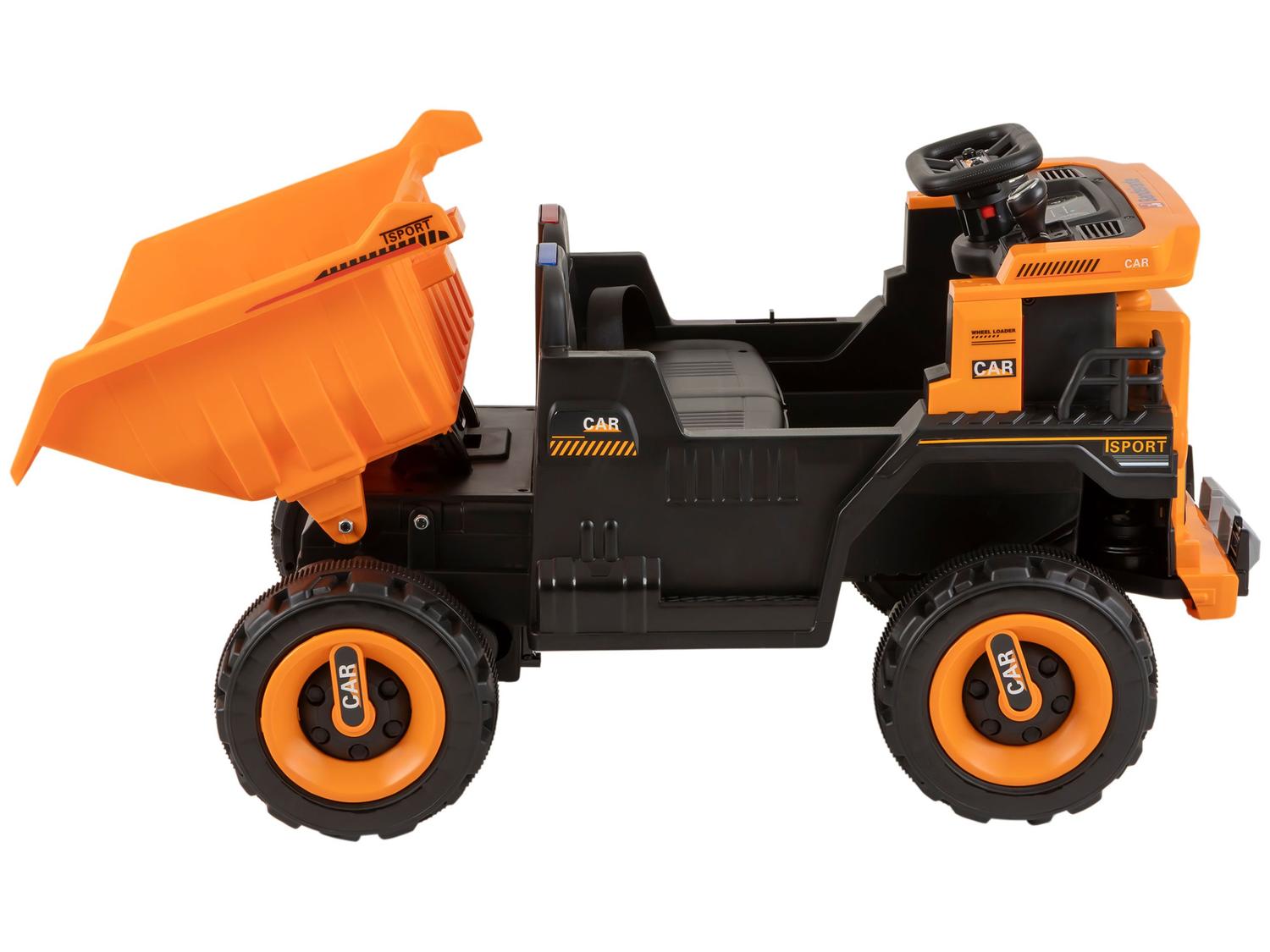 Caminhão Elétrico Preto e Laranja Bandeirante 