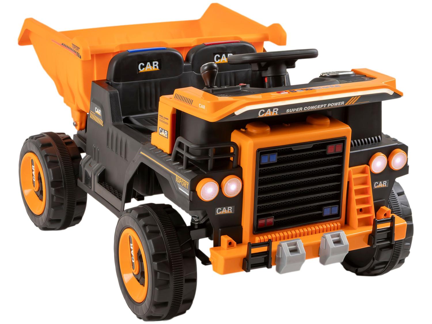 Caminhão Elétrico Preto e Laranja Bandeirante 