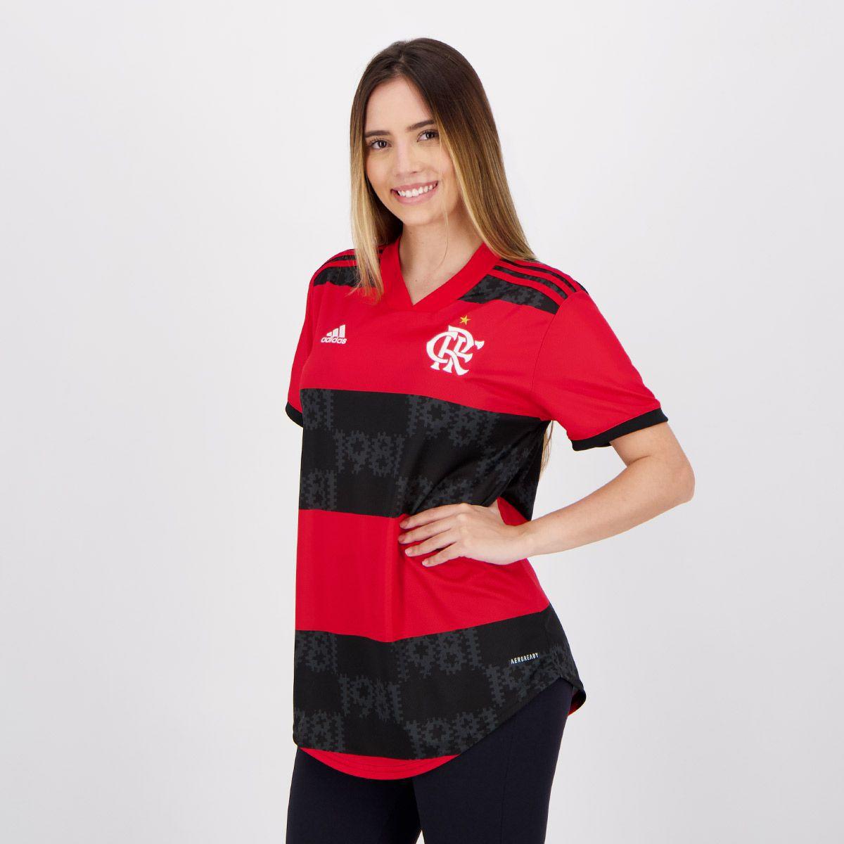 camisa do flamengo adidas feminina