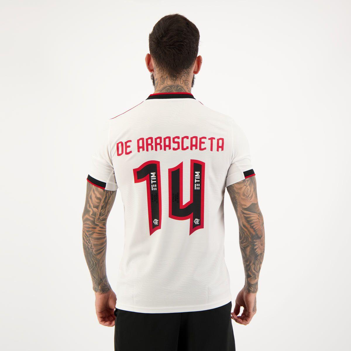 Production center tape premium Camisa Adidas Flamengo II 2022 14 De Arrascaeta - Camisa de Time - Magazine  Luiza