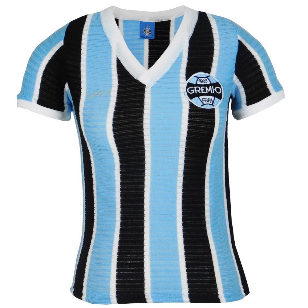 camiseta retro do gremio feminina