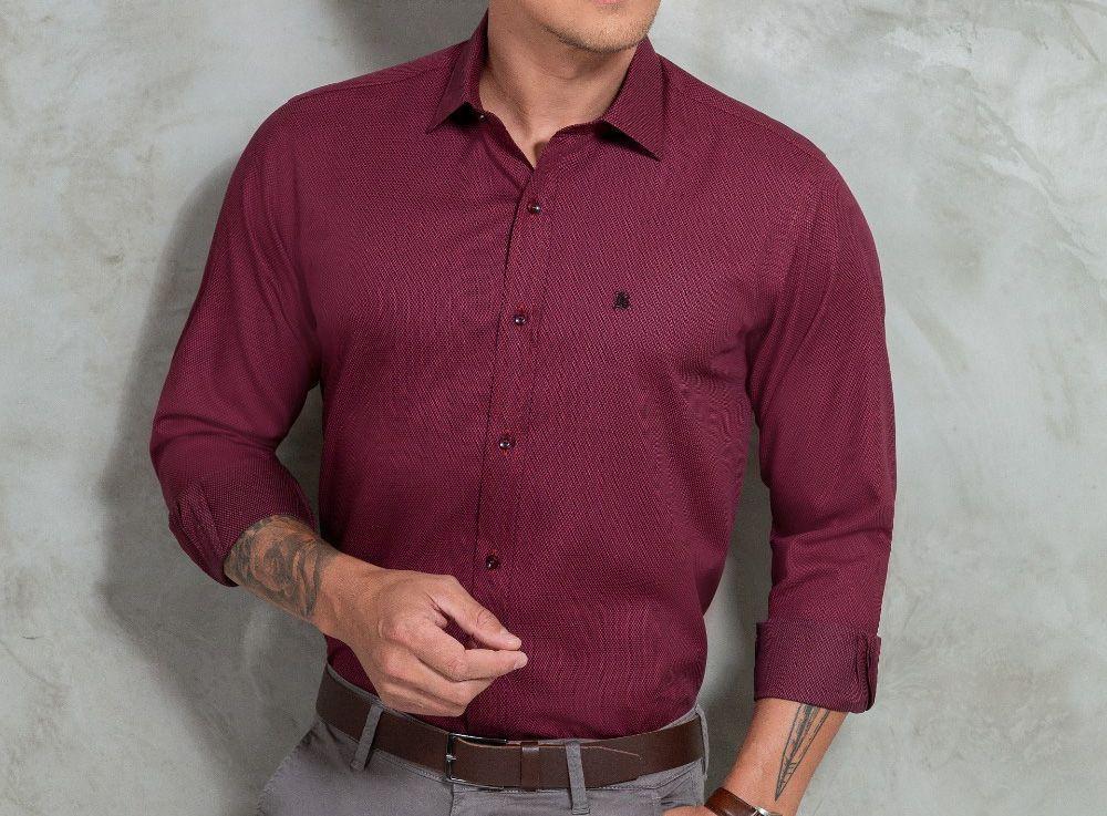 camisa social baumgarten