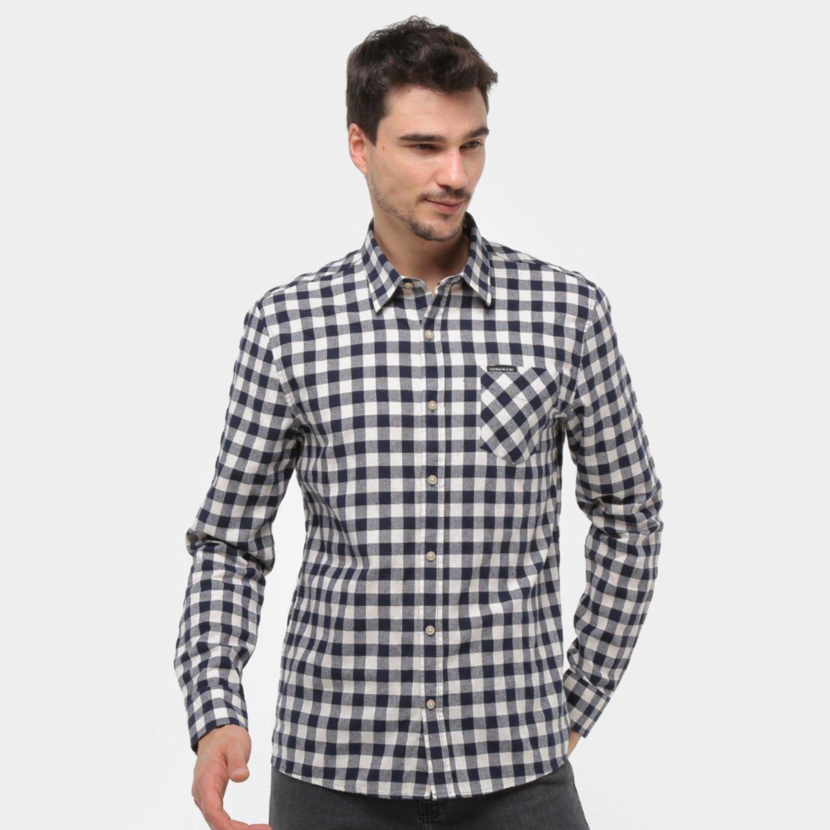 camisa xadrez masculina calvin klein