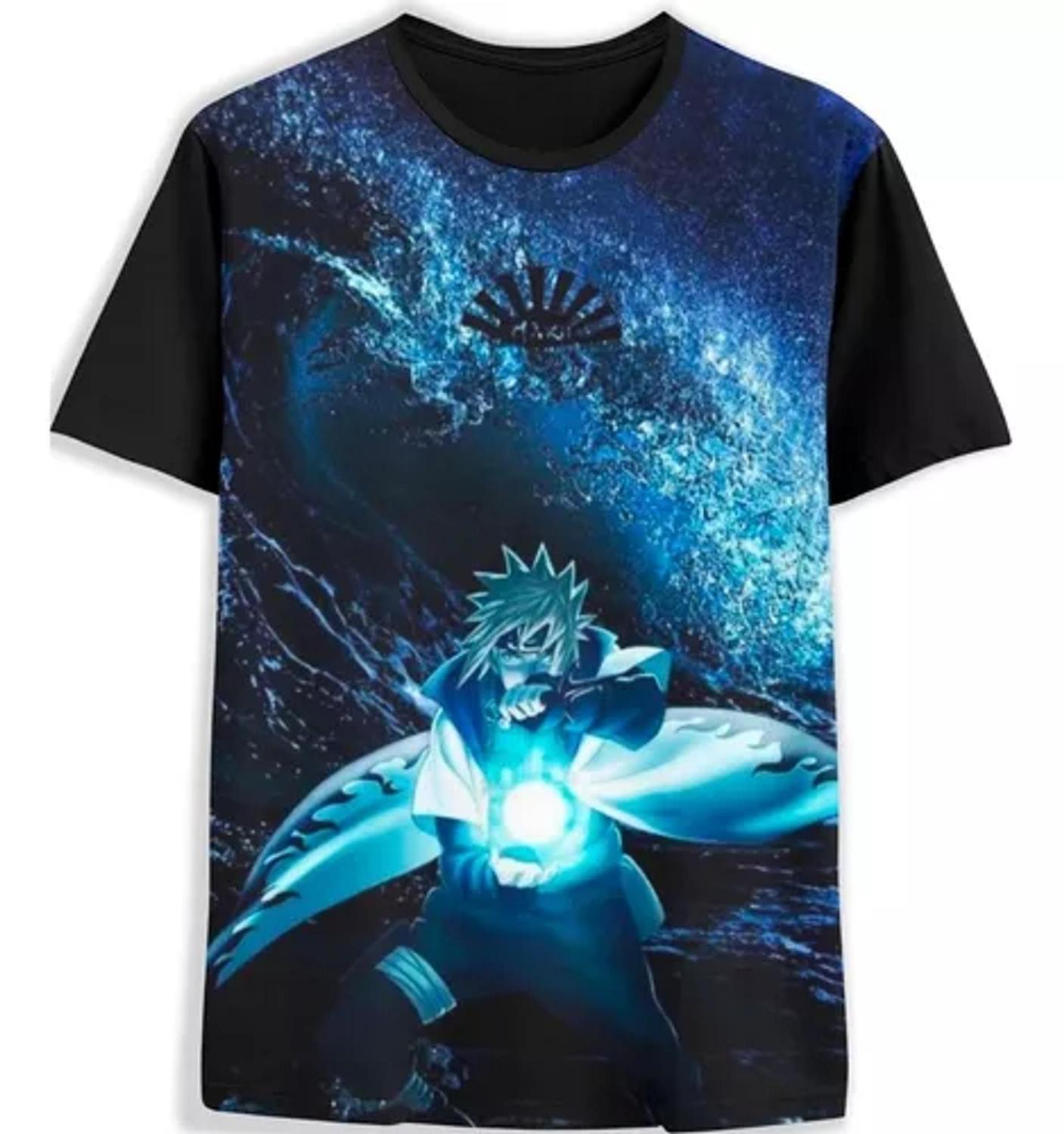 Camisa Camiseta Envio Hoje Minato Anime Desenhos Naruto 01