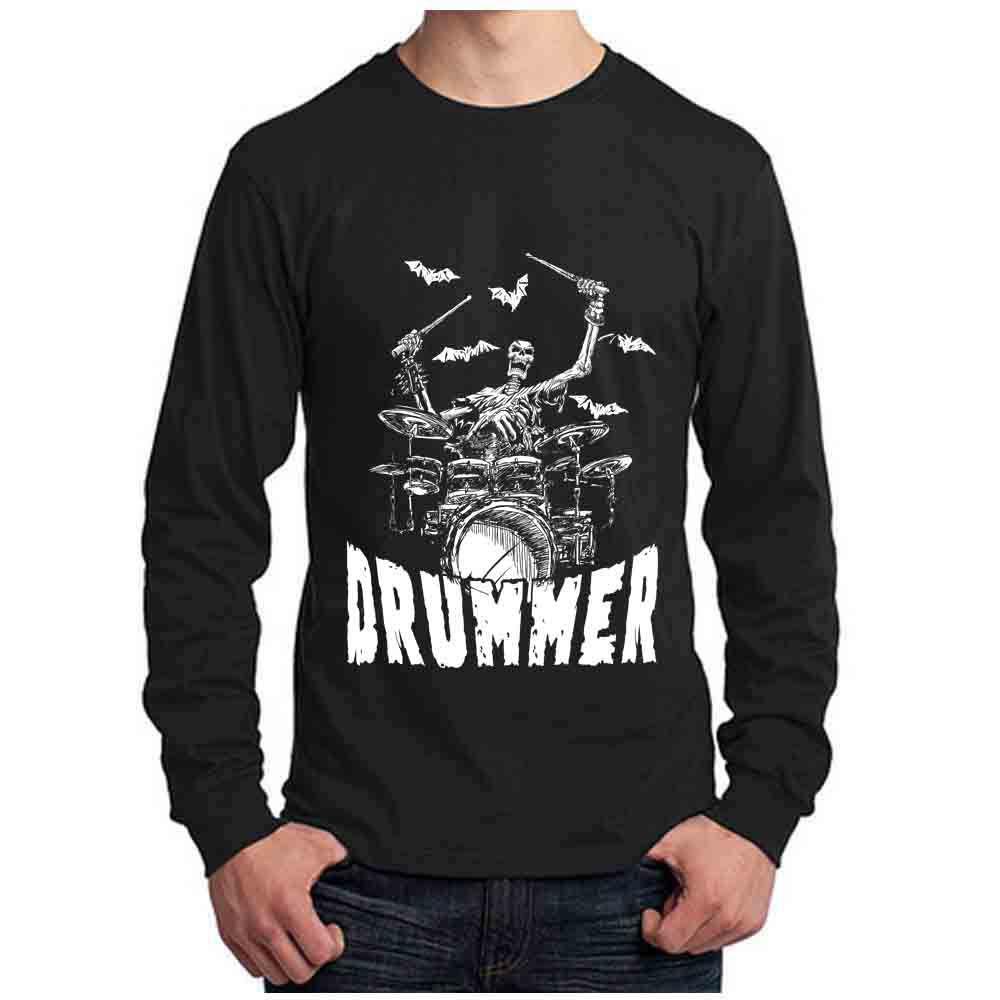 camiseta de rock manga longa