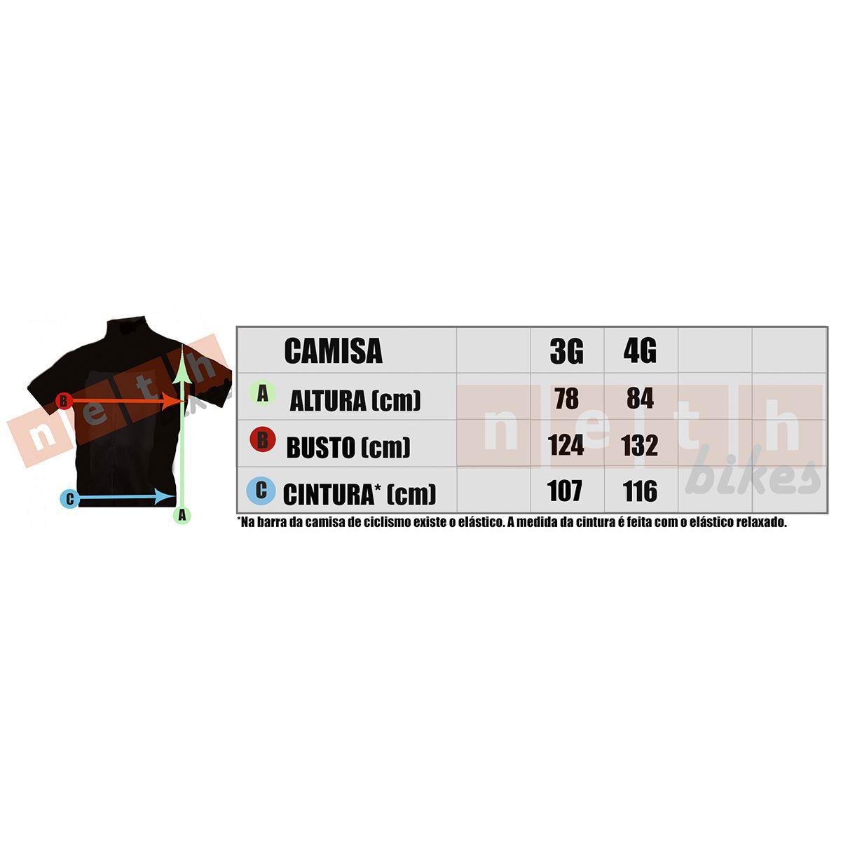 camisa ciclismo extra grande