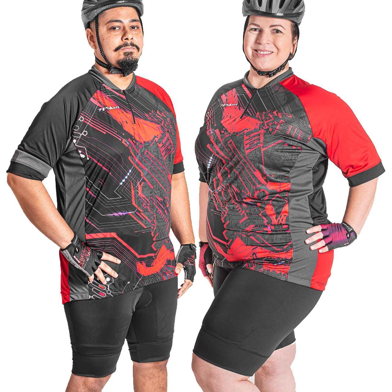 camisa ciclismo masculina plus size