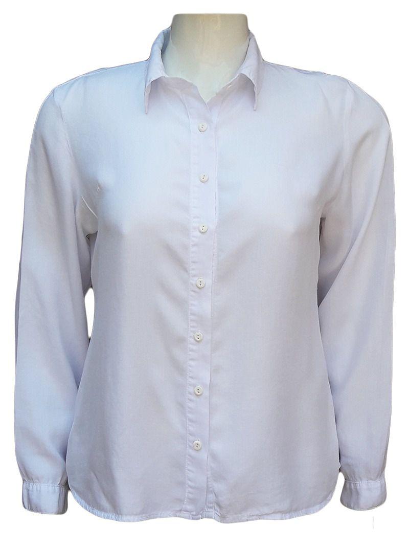 camisa feminina plus size branca