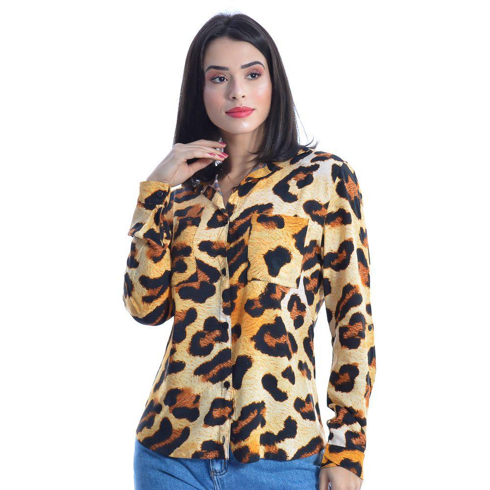 camisas femininas animal print