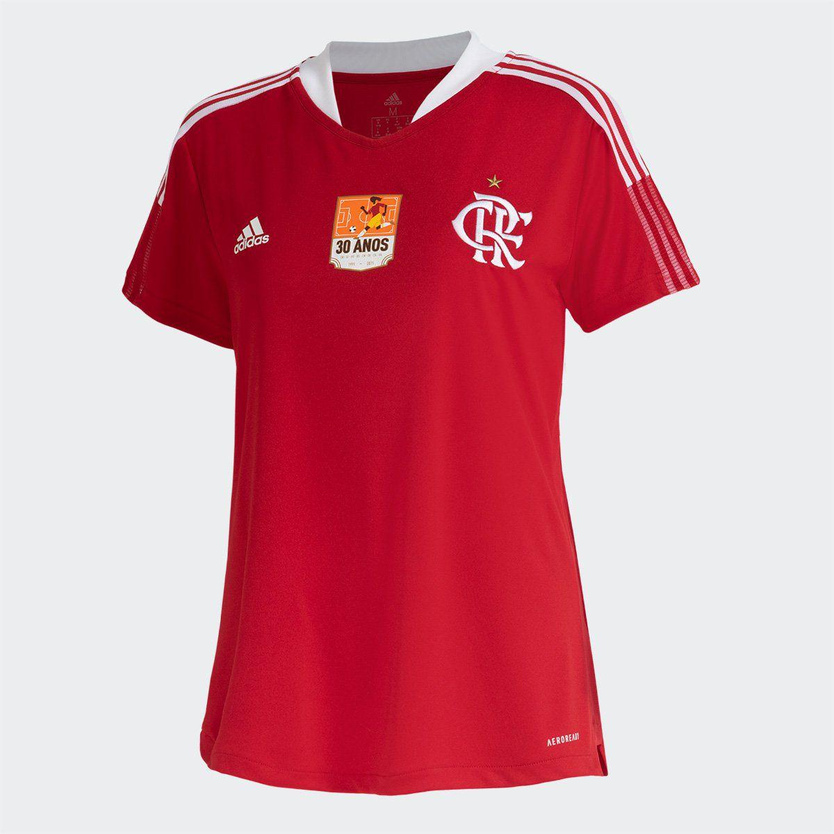 Conjunto Feminino Camisa Flamengo Feminina Adidas Camiseta - Main Image